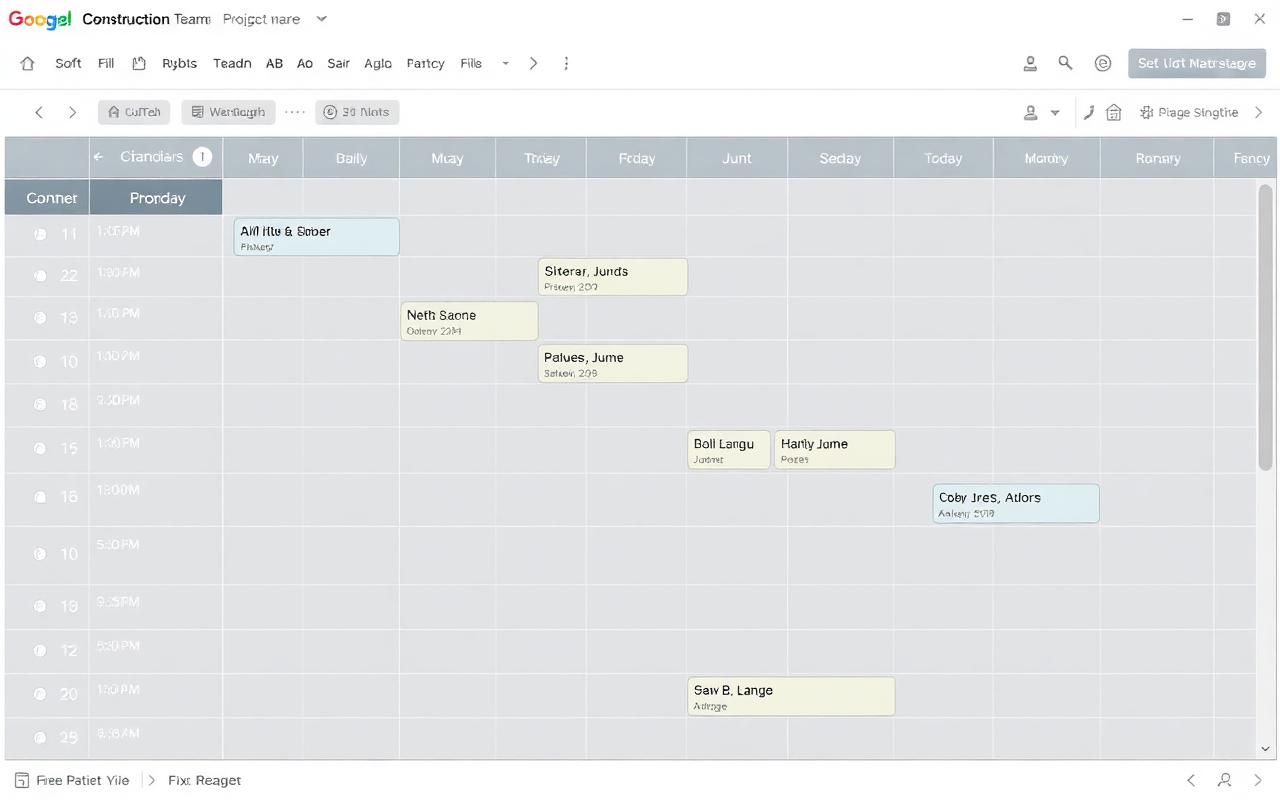 Planning voor de bouw